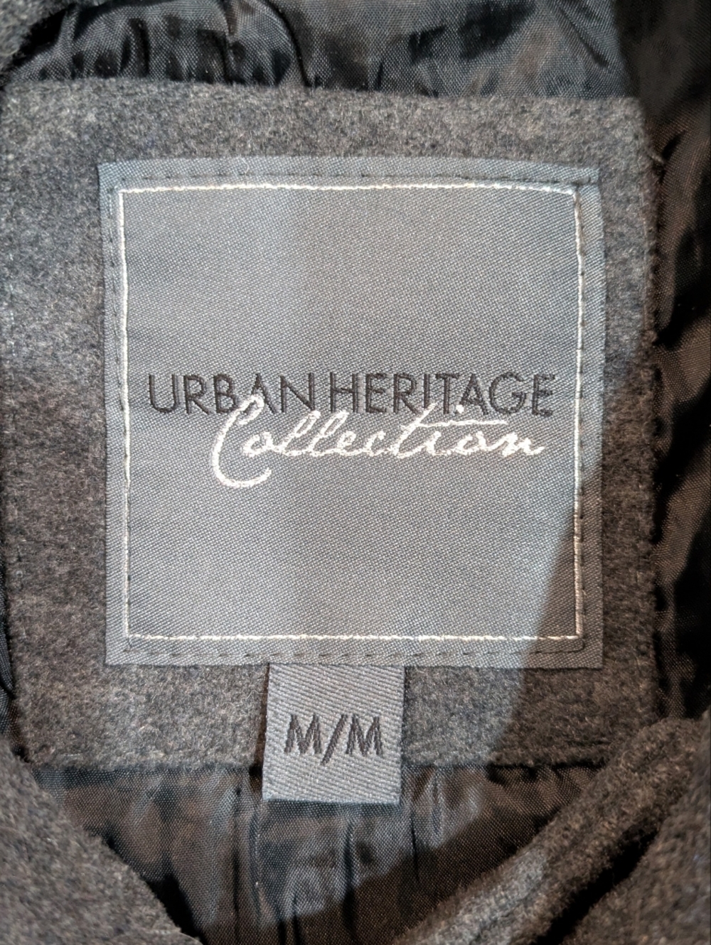 Urban Heritage Charcoal Gray Wool Pea Coat - Size Medium - Picture 3 of 7